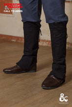 Load image into Gallery viewer, Dungeons &amp; Dragons Rogue Gaiters Black
