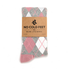 Load image into Gallery viewer, Dusty Rose Argyle Socks
