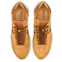 Load image into Gallery viewer, 66-265-CGN ROXI Suede &amp; Calfskin Sneaker, Cognac
