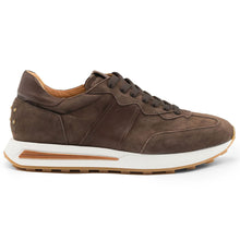 Load image into Gallery viewer, 66-265-NIC ROXI Suede &amp; Calfskin Sneaker, Nicotine
