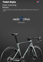 Load image into Gallery viewer, 2025 New Ultra-Light Carbon Fiber Road Bike Fast Racing Bicycle with Hydraulic Disc Brakes 16/24-Speed Gear Shift Drop Handlebar
