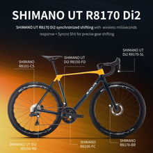 Load image into Gallery viewer, SAVA AEROX SLR8 Full Carbon Fiber Racing Grade Road Bike E-Shift Road Bike with SHIMAN0 ULTEGRA 8170 Di2 Kit UCI+CE Approved
