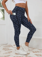 Load image into Gallery viewer, Printed High-Waist Pocket Fitness Pants Women
