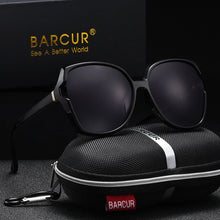 Load image into Gallery viewer, BARCUR Oversized Square Polarized Sunglasses for Women – Fashion Gradient Lens Summer Eyewear with UV400 Protection – Lightweight PC Comfortable Frame Trendy Street Style Shades for Summer Shopping Beach &amp; Travel
