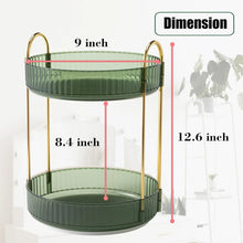 Load image into Gallery viewer, Rotating Makeup Organizer for Vanity, High-Capacity Skincare Storage Perfume Cosmetic Dresser Organizer Countertop 360 Spinning
