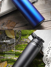Load image into Gallery viewer, Portable Water Bottle Bicycle Riding Drinking Water Bottle Outdoor Sport Travel Mug Metal Stainless Steel Bottle

