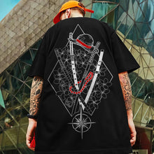 Load image into Gallery viewer, 🗡️  3D Samurai Knife Print Oversized T-Shirt
