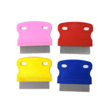 Load image into Gallery viewer, Dog Comb Remove Flea Hair Brush Hair Comb Puppy Cat Comb Dog Brush Multifunction Pet Grooming Dog Brush  Comb Pet Cat Puppy Dog Lice Comb Remover Stainless Steel Fine Teeth Pet Lice Flea Comb

