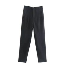 Load image into Gallery viewer, Women’s High Waist Slim Trousers
