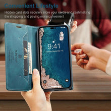 Load image into Gallery viewer, Vintage Wallet Case Card Holder Kickstand Built-in Magnetic Flip Leather Case for iPhone  Leather Cases for iPhone 14 13 12 11 Pro Max Mini XR XS Max 8 7 6s Plus Wallet Flip Cover
