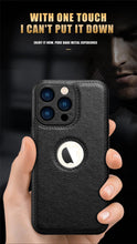 Load image into Gallery viewer, Luxury Leather Case for iPhone 14 13 12 11 Pro MAX XS XR 7 8 Plus Classic Silicone Phone Cover  Leather Case Thin Flexible Soft Grip Luxury PU Leather Cover for Men Durable Anti-Scratch Full Phone Cases
