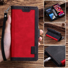 Load image into Gallery viewer, Luxury Magnetic Leather Flip Case For iPhone 14 13 12 Mini 11 Pro SE Card Holder Wallet Stand Cover Leather Wallet Flip Case Cover With Card And Cash Slot 360 Full Body Protection
