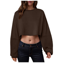 Load image into Gallery viewer, 🧘‍♀️ Women’s Long Sleeve Loose-Fit Crop Top
