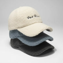 Load image into Gallery viewer, Lamb Wool Baseball Cap — Korean Style Plush Winter Sun Hat for Women
