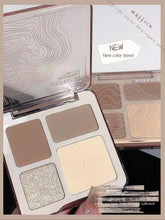 Load image into Gallery viewer, Natural Stereoscopic Face Powder Palette Matte Bronzer Contour Shading Multifunctional Highlighter Cosmetic Blush Gift
