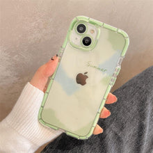Load image into Gallery viewer, Luminous Art Abstract Phone Case For iPhone 13 12 11 Pro Max Transparent Silicone Shockproof Bumper Cover  Floral Girly Transparent Phone Case Glow In Dark iphone case
