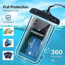 Load image into Gallery viewer, Universal Waterproof Phone Case For iPhone 13 12 11 Pro Max XS Water Proof Phone Bag Cover IP68 Phone Pouch Protector Photos Calls Comfortable Touch Operation Compatible with iPhone
