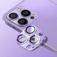 Load image into Gallery viewer, Camera Lens Metal Protector Glass For iPhone 14 13 Pro Max 13 Mini Back Lens Cap On iPhone 14 Plus Full Cover Protective Cases Metal Camera Cover with Tempered Glass Screen Protector
