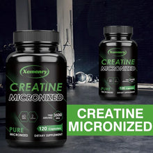 Load image into Gallery viewer, Creatine Monohydrate Capsules - Boosts Energy Levels, Builds Muscle Mass and Promotes Muscle Recovery - 120 Capsules
