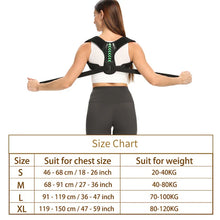 Load image into Gallery viewer, Adjustable Back Shoulder Posture Corrector Belt Clavicle Spine Support Reshape Your Body Home Office Sport Upper Back Neck Brace
