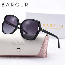 Load image into Gallery viewer, BARCUR Women’s Gradient Butterfly Frame Polarized Fashionable Sunglasses – Trendy Elegant Large PC Elliptical Design with UV400 Protection for Summer Travel Beach Shopping &amp; Summer Style – White Gift Box Included
