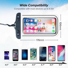 Load image into Gallery viewer, Swimming Bags Waterproof Phone Case Water proof Bag Mobile Phone Pouch Cover for iPhone 12 Pro Xs Max XR X 8 7 Phone Case Bag With Lanyard Compatible with iPhone
