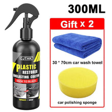 Load image into Gallery viewer, Car Plastic Restorer Back To Black Gloss Plastic Renovator Longlasting Coating Leather Restore Auto Polish Cleaning Products
