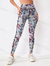 Load image into Gallery viewer, Printed High-Waist Pocket Fitness Pants Women
