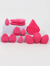 Load image into Gallery viewer, 12 Piece All Purpose Makeup Sponge Set with Loose Powder Puffs Mini Air Cushion Puffs Beauty Eggs and Mini Beauty Sponges
