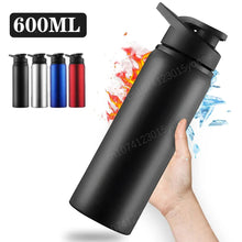 Load image into Gallery viewer, Portable Water Bottle Bicycle Riding Drinking Water Bottle Outdoor Sport Travel Mug Metal Stainless Steel Bottle
