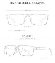 Load image into Gallery viewer, BARCUR Sunglasses Men’s Original Rectangle Fashionable Business Sunglasses – Polarized UV400 Protection for Driving Hiking Sports and Casual Wear – Trendy Fashion Shades Oculos De Sol with Anti-Reflective TAC Lenses
