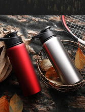 Load image into Gallery viewer, Portable Water Bottle Bicycle Riding Drinking Water Bottle Outdoor Sport Travel Mug Metal Stainless Steel Bottle
