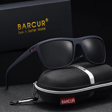 Load image into Gallery viewer, BARCUR Classic Fashionable Men’s Polarized Sports Sunglasses – Durable Lightweight Rectangular Frame UV400 TAC Lenses Comfortable Fit Outdoor Eyewear for Hot Summer Days All Ages and Activities
