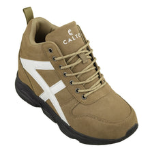 Load image into Gallery viewer, CALTO - S22782 - 3.6 Inches Taller (Khaki/White) - Hiking Style Boots
