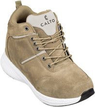 Load image into Gallery viewer, CALTO - S22819 - 3.6 Inches Taller (Khaki/Grey) - High - Top Sneakers
