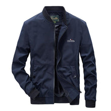 Load image into Gallery viewer, Men Lightweight Fashion Jacket Men New Casual Windbreaker Jacket Coats Windbreaker Jackets For Men Spring Autumn Casual Outdoor Waterproof Elegant Blue Slim Jackets
