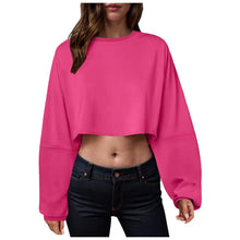 Load image into Gallery viewer, 🧘‍♀️ Women’s Long Sleeve Loose-Fit Crop Top
