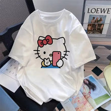 Load image into Gallery viewer, Y2K Hello Kitty Crop Top – Emo Girls Vintage Punk Tank
