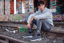 Load image into Gallery viewer, CALTO - S25425 - 3.6 Inches Taller (Grey) - Lightweight Work Style Casual Sneak-Boot
