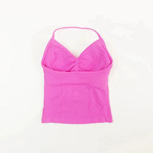 Load image into Gallery viewer, NCLAGEN Impact Longline Strappy Top Sports Yoga Vest Women's Fitness Tank Top Gym Beautiful Open Back Bra Running Workout Halter

