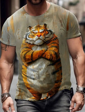Load image into Gallery viewer, 🦁  3D Animal Print Funny T-Shirt – Bold Summer Streetwear
