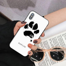 Load image into Gallery viewer, Dog Paw Phone Case For Iphone 11 12 13 Mini Pro Max 8 7 6 6s Plus X 5 S Se 2020 Xr Xs 10 Case Paw Print Heart Pet Lovers
