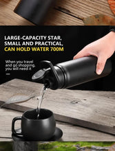 Load image into Gallery viewer, Portable Water Bottle Bicycle Riding Drinking Water Bottle Outdoor Sport Travel Mug Metal Stainless Steel Bottle

