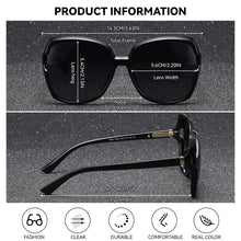 Load image into Gallery viewer, BARCUR Women’s Gradient Butterfly Frame Polarized Fashionable Sunglasses – Trendy Elegant Large PC Elliptical Design with UV400 Protection for Summer Travel Beach Shopping &amp; Summer Style – White Gift Box Included
