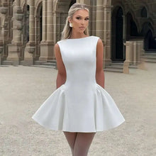 Load image into Gallery viewer, Townlike Pocket Elegant A-line Dress Women Mini 2024 Spring Summer Dress Deep V Neck Nightclub Sexy Party Dresses Vestidos
