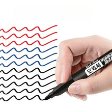 Load image into Gallery viewer, 6PCs/Set Permanent Marker Pen Fine Point Waterproof Markers Thin Nib Crude Nib Black Blue Red Ink 1.5mm Fine Color Marker Pens
