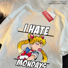Load image into Gallery viewer, 🌙 Sailor Moon Tongue-Out Graphic T-Shirt – Playful Anime Streetwear
