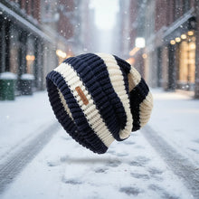 Load image into Gallery viewer, Unisex Stacking Knitted Beanie Cap – Winter Warm Striped Hip-Hop Bonnet Hat
