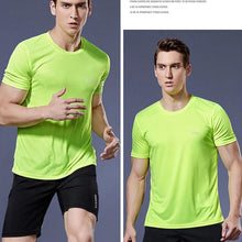 Load image into Gallery viewer, Running Shirts Soccer Shirts Men's Jersey Sportswear Mens Jogging T-Shirts Quick Dry Compression Sport T-Shirt Fitness Gym
