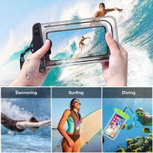 Load image into Gallery viewer, Swimming Bags Waterproof Phone Case Water proof Bag Mobile Phone Pouch Cover for iPhone 12 Pro Xs Max XR X 8 7 Phone Case Bag With Lanyard Compatible with iPhone
